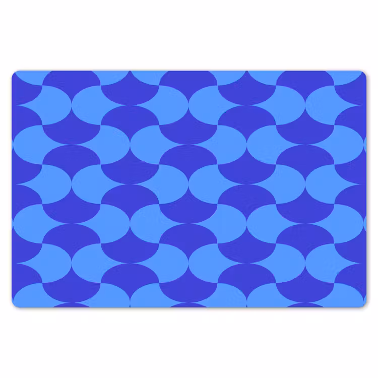 Blauw - Maanvlakken - Patroon Placemat vinyl groot 368 -zzsfeer1_Kitchenyeah-website