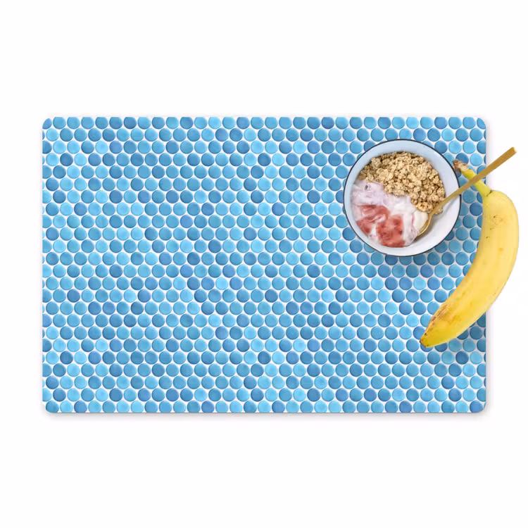 Penny - Mozaïek - Lichtblauw Placemat vinyl groot 368 -zzzproduct_Kitchenyeah-website