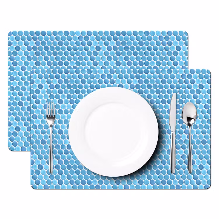 Penny - Mozaïek - Lichtblauw Placemat vinyl groot 368 -zzsfeer2_Kitchenyeah-website