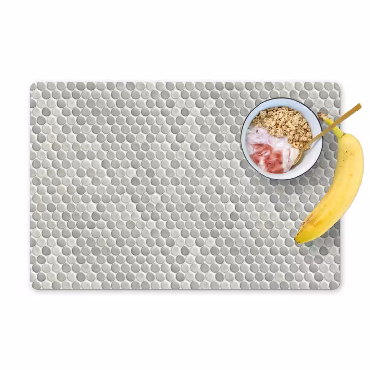 Penny - Mozaïek - Lichtgrijs Placemat vinyl groot 368 -zzzproduct_Kitchenyeah-website