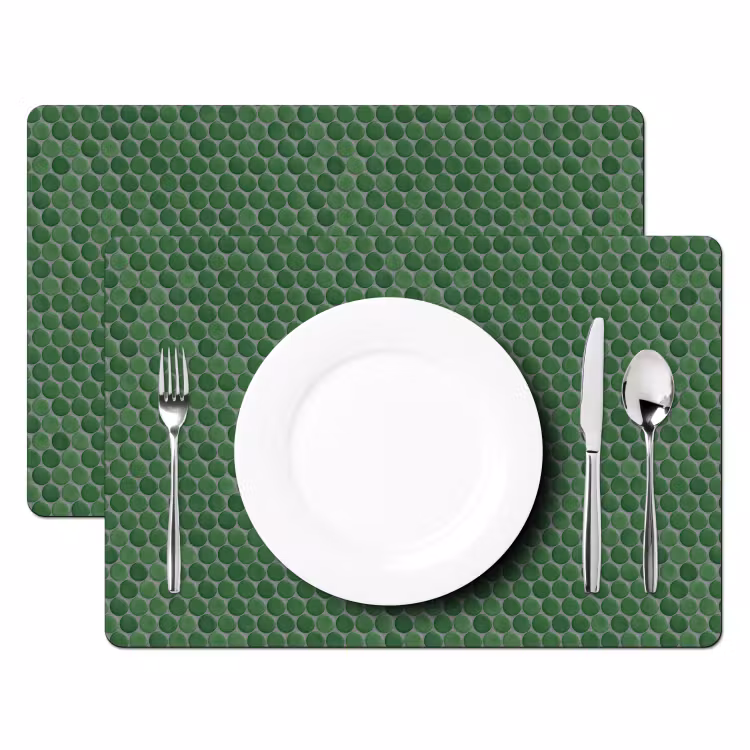 Penny - Mozaïek - Bosgroen - Green Placemat vinyl groot 368 -zzsfeer2_Kitchenyeah-website
