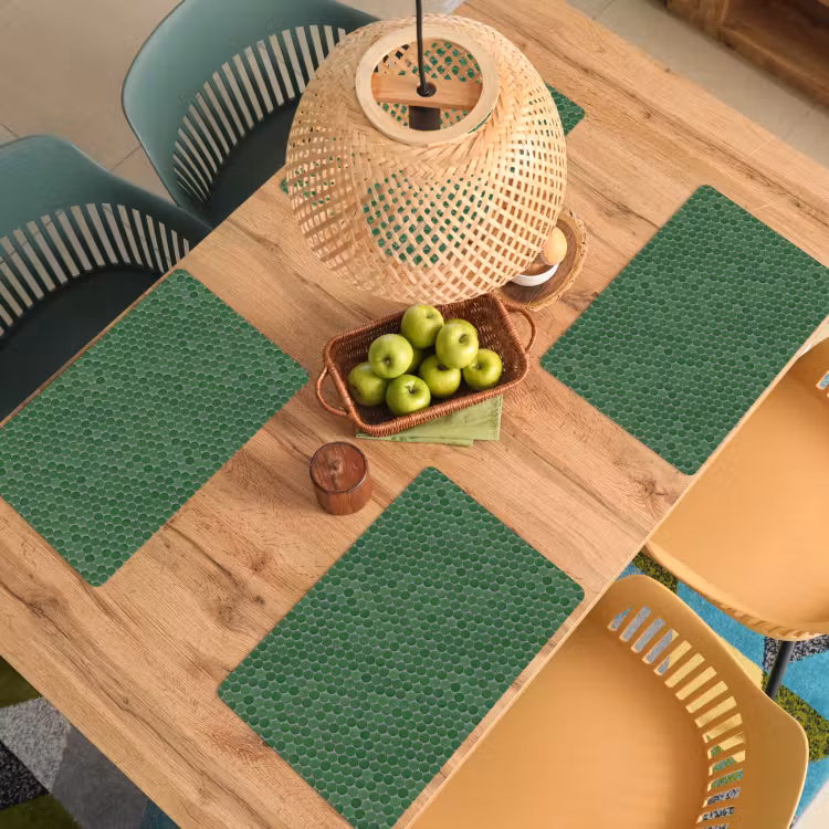 Penny - Mozaïek - Bosgroen - Green Placemat vinyl groot 368 -zzsfeer5_Kitchenyeah-website