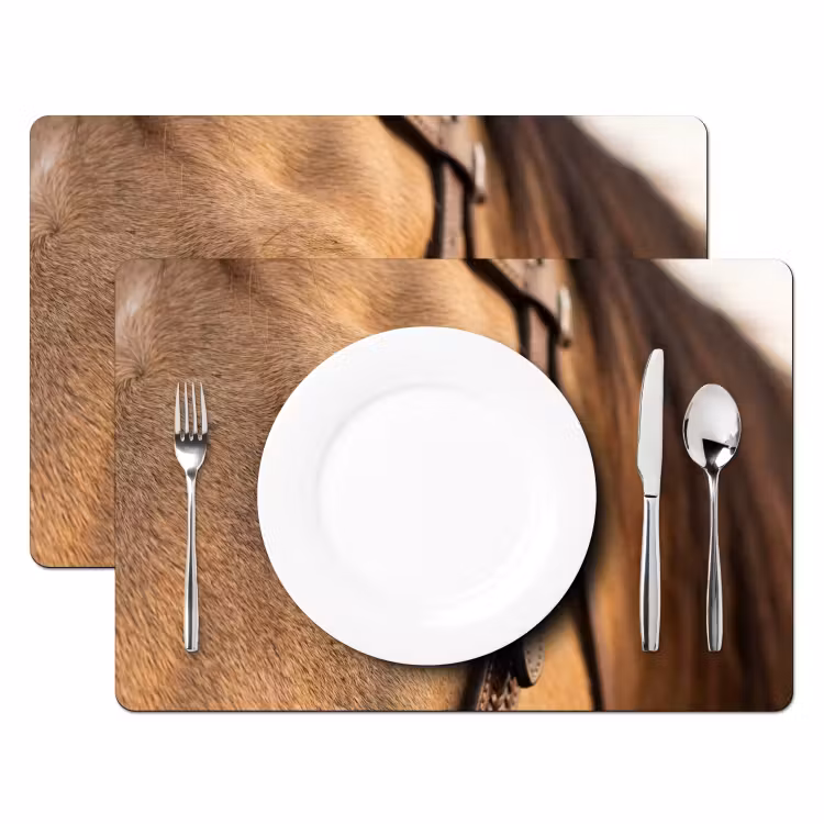 Paard - Oog - Bruin Placemat vinyl groot -zzsfeer2_Kitchenyeah-website