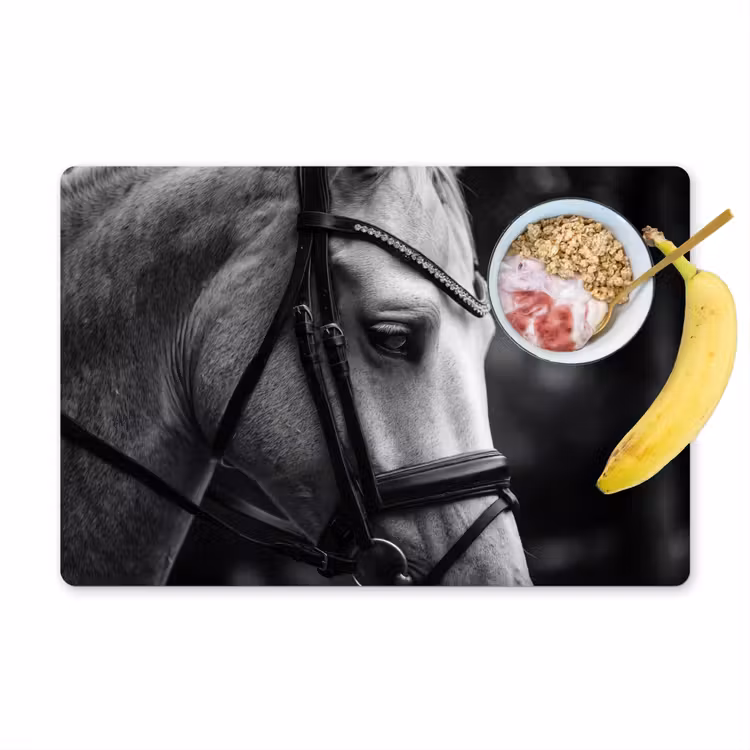 Paard - Schimmel - Portret Placemat vinyl groot -zzzproduct_Kitchenyeah-website