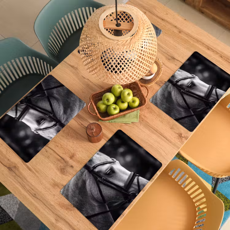 Paard - Schimmel - Portret Placemat vinyl groot -zzsfeer5_Kitchenyeah-website