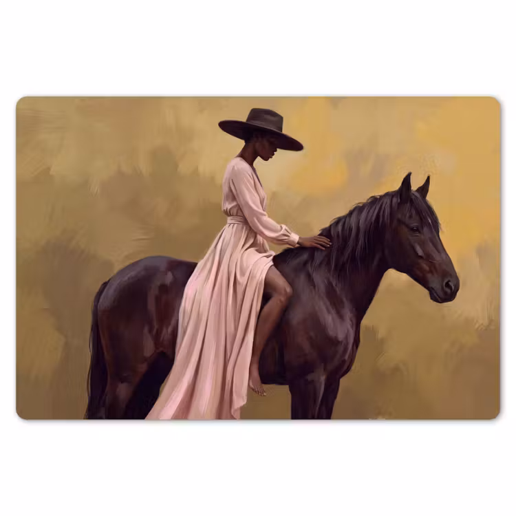 Paard - Klassiek - Oker Placemat vinyl groot -zzsfeer1_Kitchenyeah-website