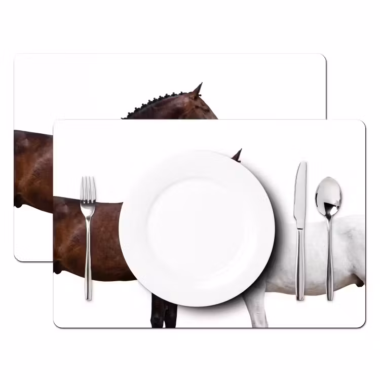 Paard - Modern - Balans Placemat vinyl groot -zzsfeer2_Kitchenyeah-website