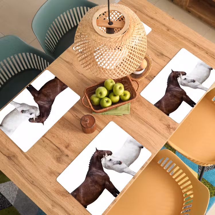 Paard - Modern - Balans Placemat vinyl groot -zzsfeer5_Kitchenyeah-website