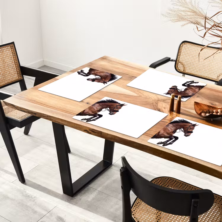 Paard - Springen - Modern Placemat vinyl groot -zzsfeer4_Kitchenyeah-website