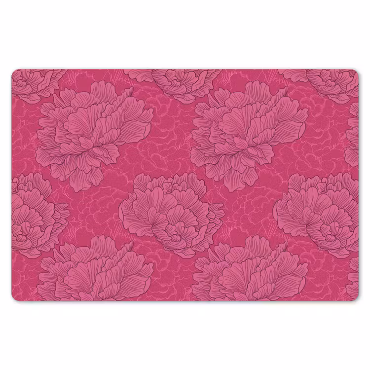 Pioenrozen - Energiek - Roze Placemat vinyl groot 368 -zzsfeer1_Kitchenyeah-website