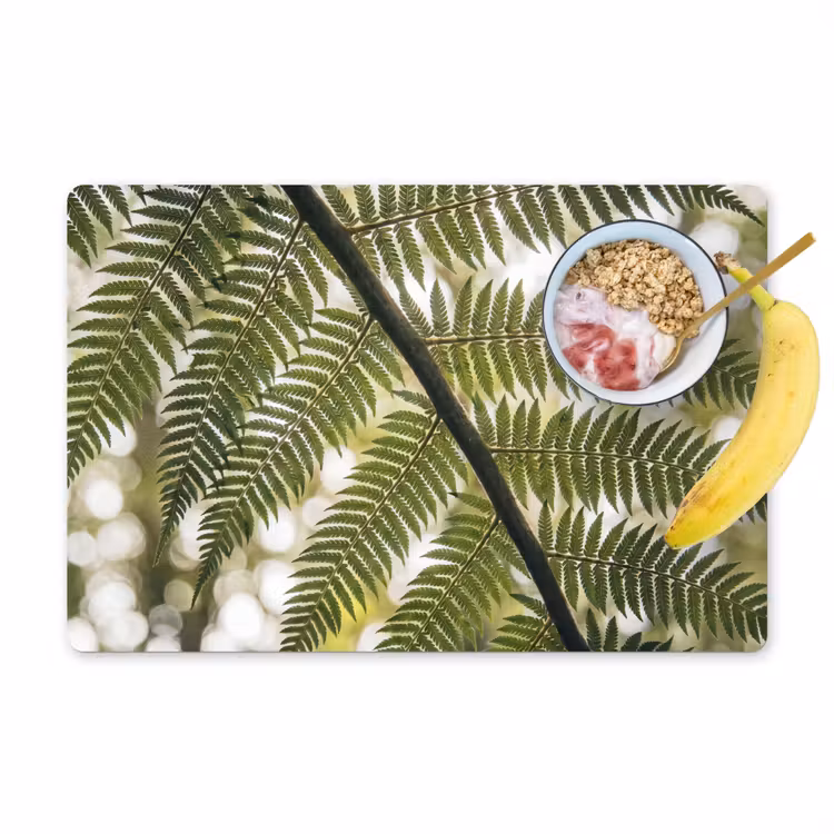 Plant - Blad - Natuur - Groen - Detail Placemat vinyl groot -zzzproduct_Kitchenyeah-website