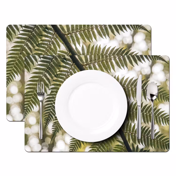 Plant - Blad - Natuur - Groen - Detail Placemat vinyl groot -zzsfeer2_Kitchenyeah-website