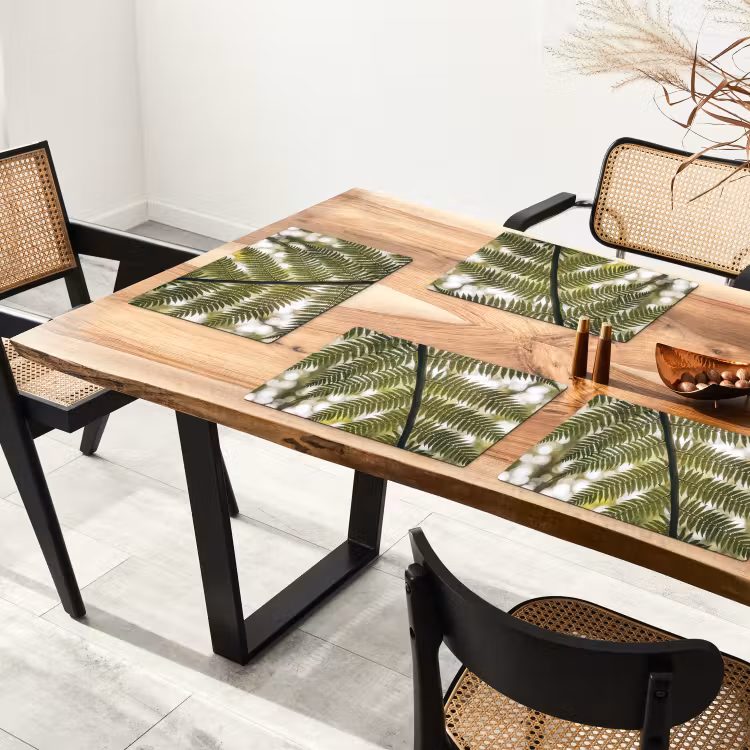 Plant - Blad - Natuur - Groen - Detail Placemat vinyl groot -zzsfeer4_Kitchenyeah-website