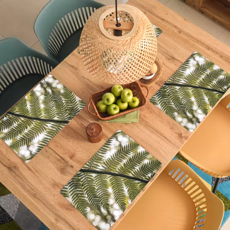 Plant - Blad - Natuur - Groen - Detail Placemat vinyl groot -zzsfeer5_Kitchenyeah-website