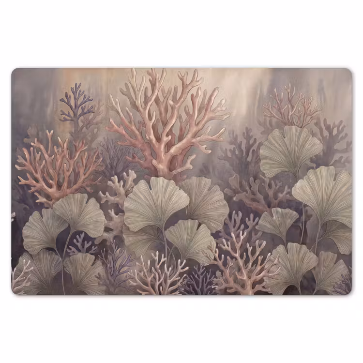 Plant - Bladeren - Zee - Illustratie - Groen Placemat vinyl groot -zzsfeer1_Kitchenyeah-website