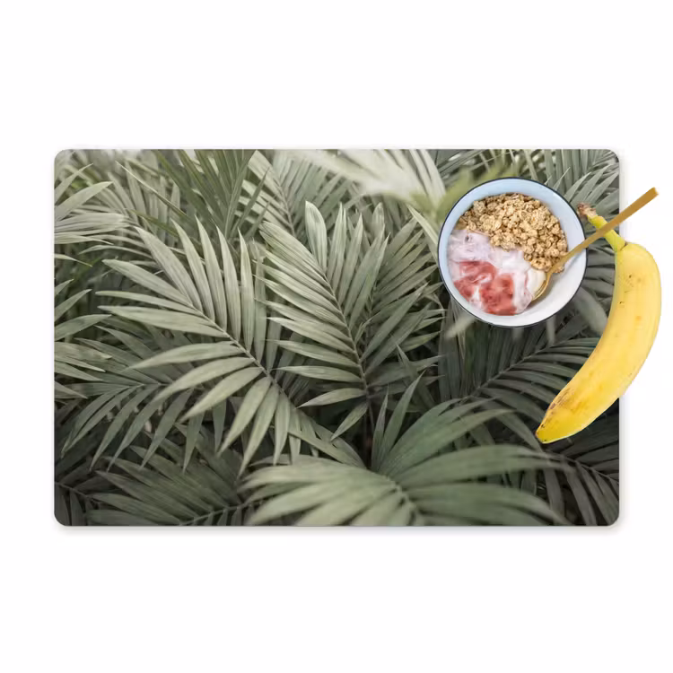 Plant - Palmbladeren - Natuur - Groen Placemat vinyl groot -zzzproduct_Kitchenyeah-website