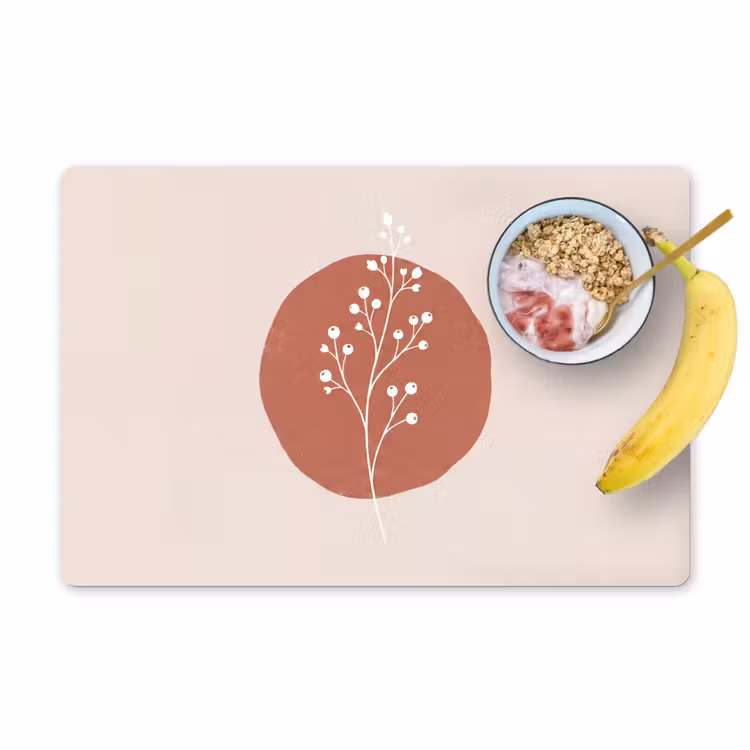 Plant - Tak - Abstract - Modern - Wit Placemat vinyl groot -zzzproduct_Kitchenyeah-website