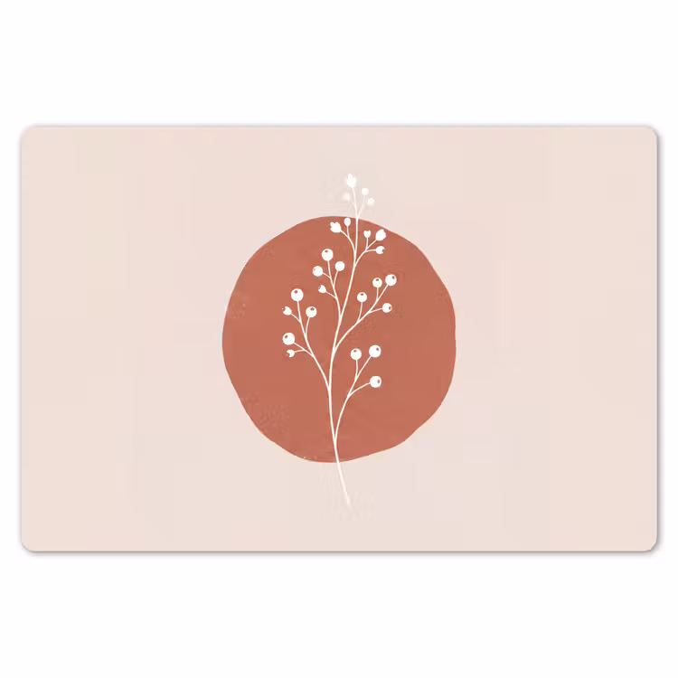 Plant - Tak - Abstract - Modern - Wit Placemat vinyl groot -zzsfeer1_Kitchenyeah-website