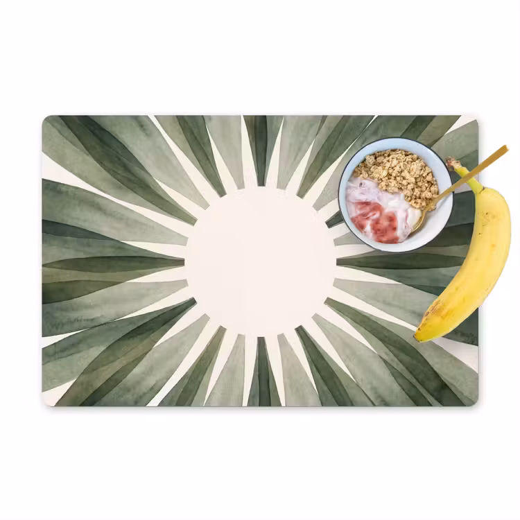 Planten - Abstract - Waterverf - Groen - Natuur Placemat vinyl groot -zzzproduct_Kitchenyeah-website