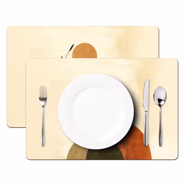 Planten - Abstract - Vormen Placemat vinyl groot -zzsfeer2_Kitchenyeah-website