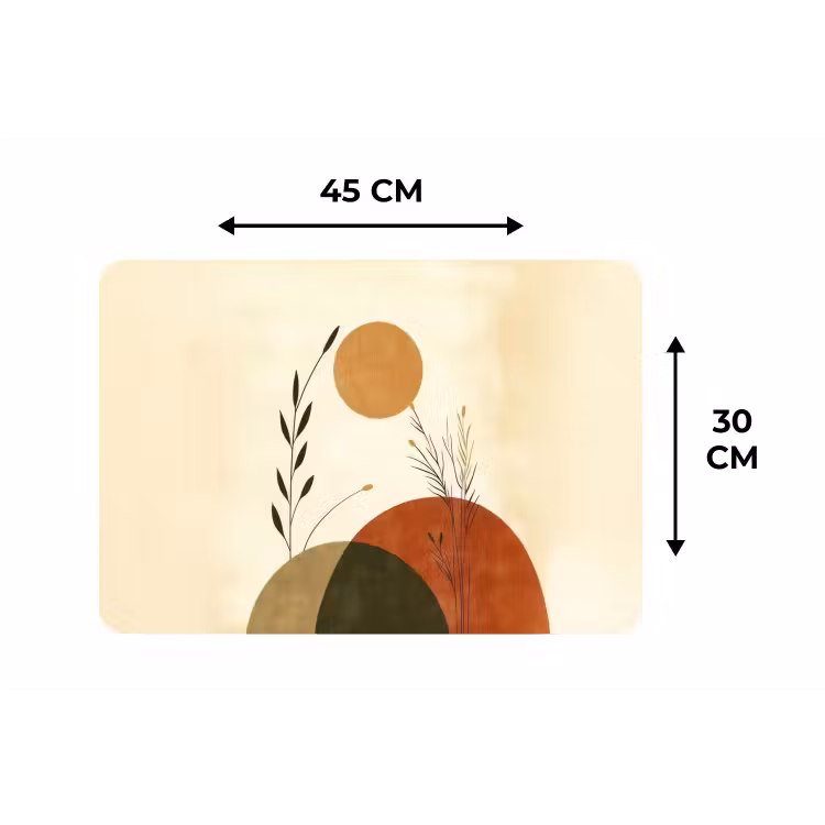 Planten - Abstract - Vormen Placemat vinyl groot -specs