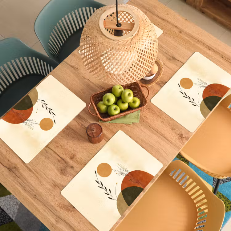 Planten - Abstract - Vormen Placemat vinyl groot -zzsfeer5_Kitchenyeah-website
