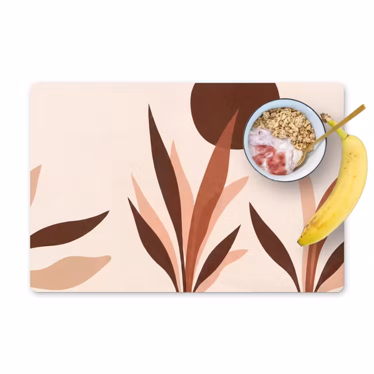 Planten - Abstract - Natuur - Bruin Placemat vinyl groot -zzzproduct_Kitchenyeah-website