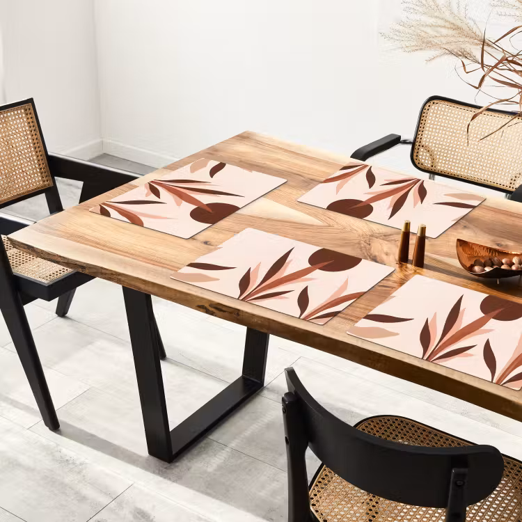 Planten - Abstract - Natuur - Bruin Placemat vinyl groot -zzsfeer4_Kitchenyeah-website