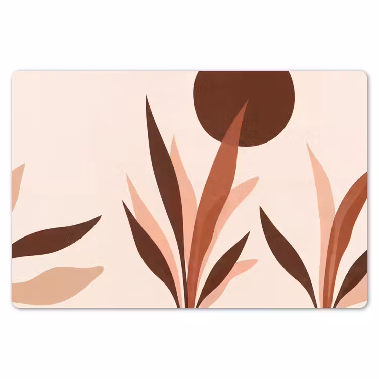 Planten - Abstract - Natuur - Bruin Placemat vinyl groot -zzsfeer1_Kitchenyeah-website