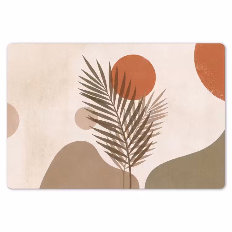 Planten - Bladeren - Abstract - Modern - Beige Placemat vinyl groot -zzsfeer1_Kitchenyeah-website