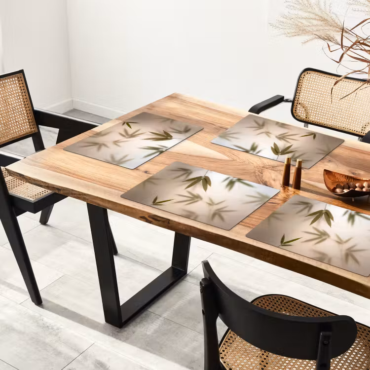 Planten - Bladeren - Natuur - Groen Placemat vinyl groot -zzsfeer4_Kitchenyeah-website