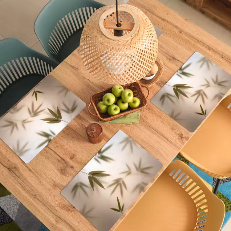 Planten - Bladeren - Natuur - Groen Placemat vinyl groot -zzsfeer5_Kitchenyeah-website