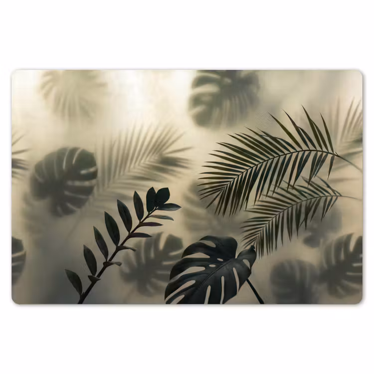 Planten - Bladeren - Schaduwen - Groen - Modern Placemat vinyl groot -zzsfeer1_Kitchenyeah-website