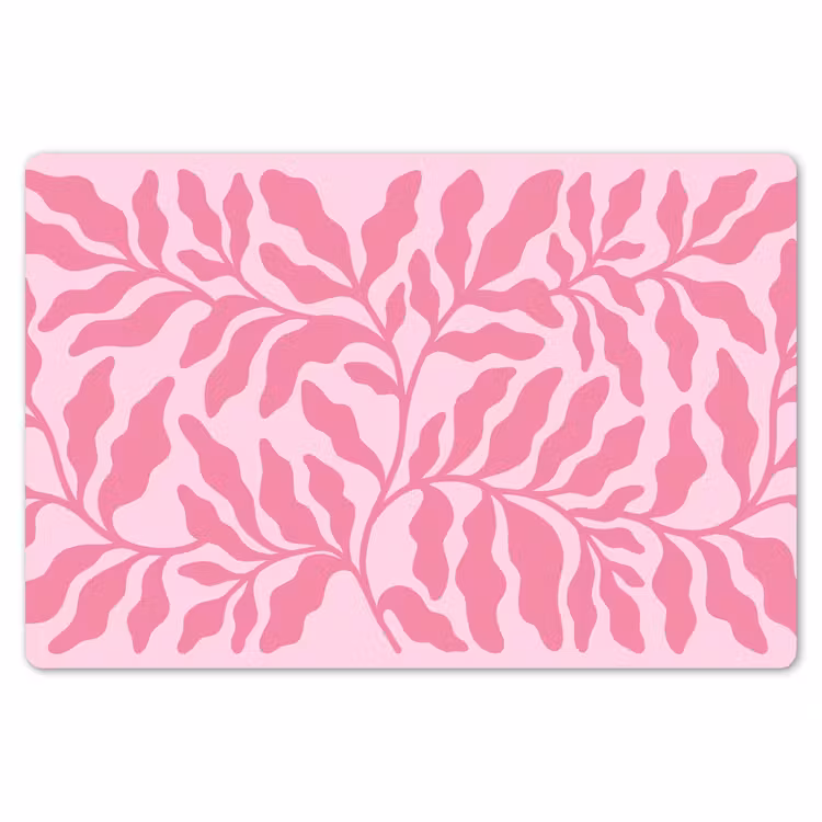 Planten - Organisch - Abstract - Modern - Roze Placemat vinyl groot -zzsfeer1_Kitchenyeah-website