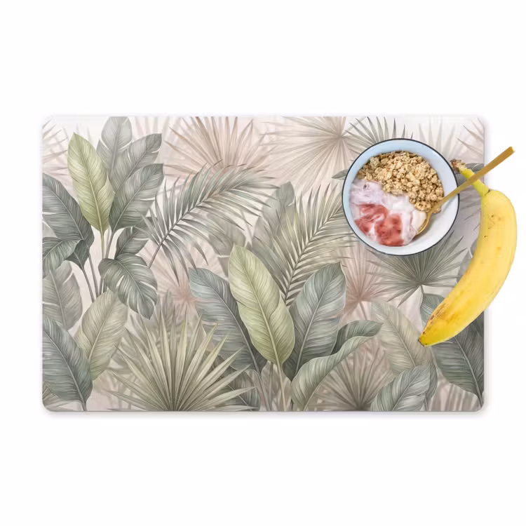 Planten - Tropisch - Bladeren - Groen - Natuur Placemat vinyl groot -zzzproduct_Kitchenyeah-website