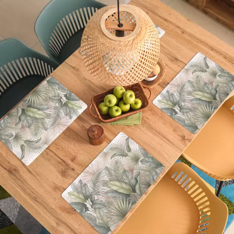 Planten - Tropisch - Bladeren - Groen - Natuur Placemat vinyl groot -zzsfeer5_Kitchenyeah-website