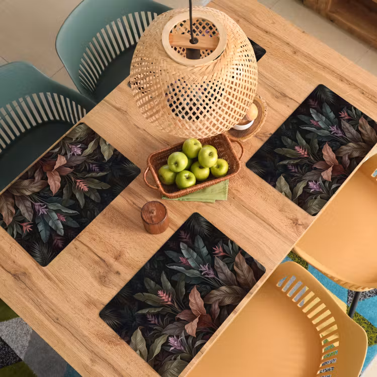 Planten - Tropisch - Jungle - Donker - Natuur Placemat vinyl groot -zzsfeer5_Kitchenyeah-website