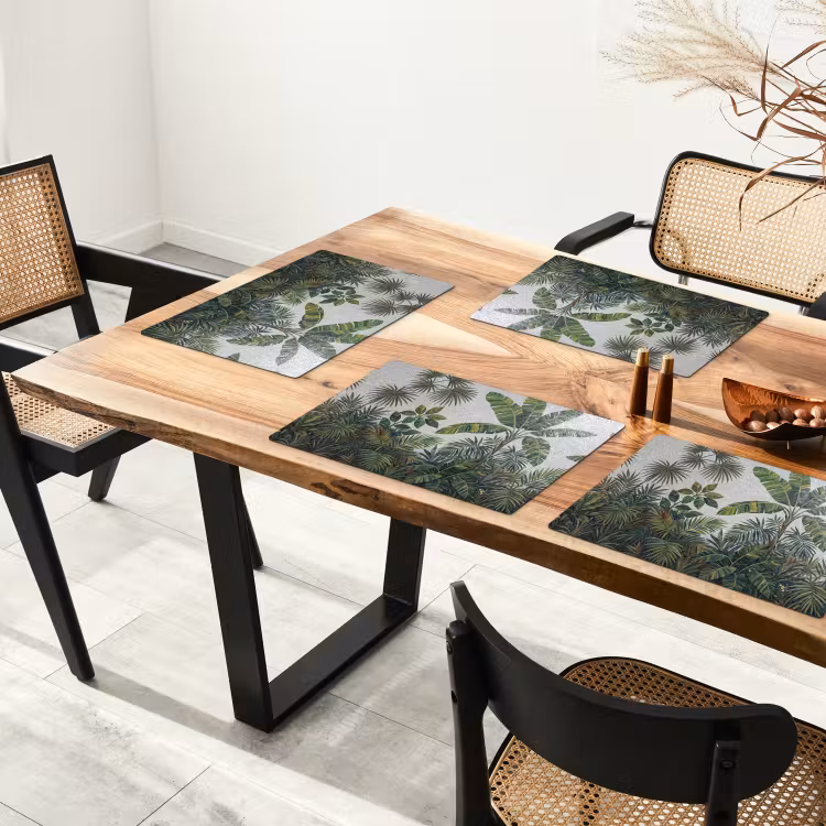 Planten - Tropisch - Mozaïek - Groen - Natuur Placemat vinyl groot -zzsfeer4_Kitchenyeah-website
