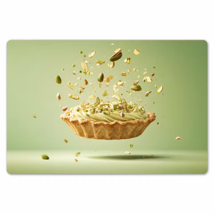 Pistache - Taart - Noten - Eten Placemat vinyl groot -zzsfeer1_Kitchenyeah-website