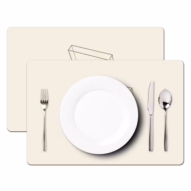 Platenspeler - Vinyl - Muziek - Minimalistisch - Groen Placemat vinyl groot -zzsfeer2_Kitchenyeah-website