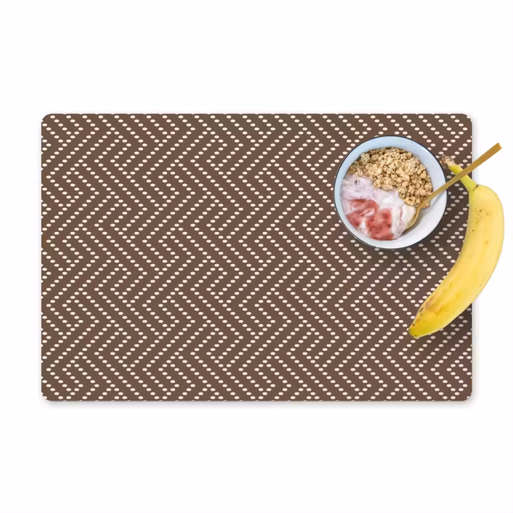 Stippen - Bruin - Beige - Patroon Placemat vinyl groot 368 -zzzproduct_Kitchenyeah-website