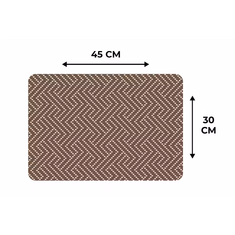 Stippen - Bruin - Beige - Patroon Placemat vinyl groot 368 -specs