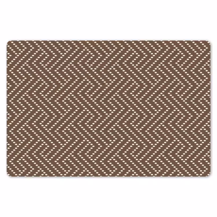Stippen - Bruin - Beige - Patroon Placemat vinyl groot 368 -zzsfeer1_Kitchenyeah-website