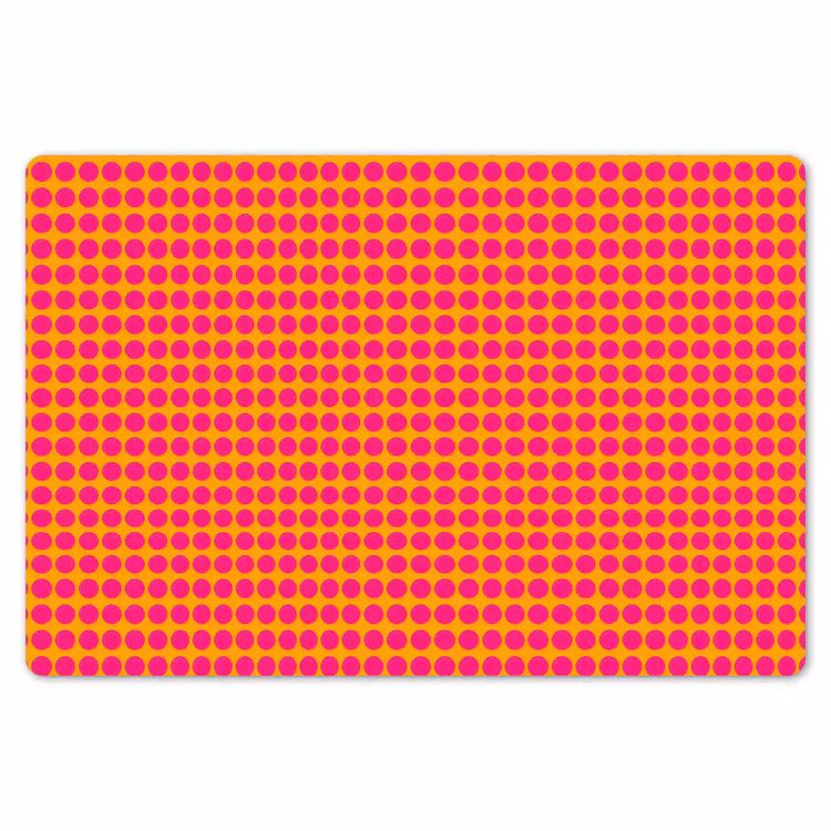 Stippen - Patroon - Oranje Placemat vinyl groot 368 -zzsfeer1_Kitchenyeah-website