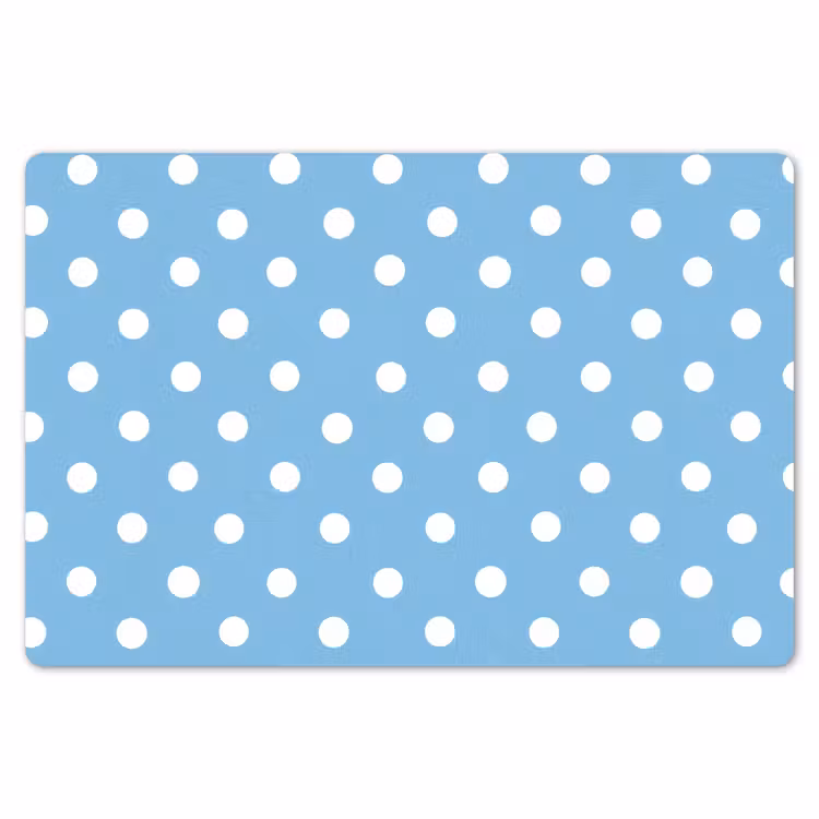Polka - Dots - Blauw Placemat vinyl groot 368 -zzsfeer1_Kitchenyeah-website