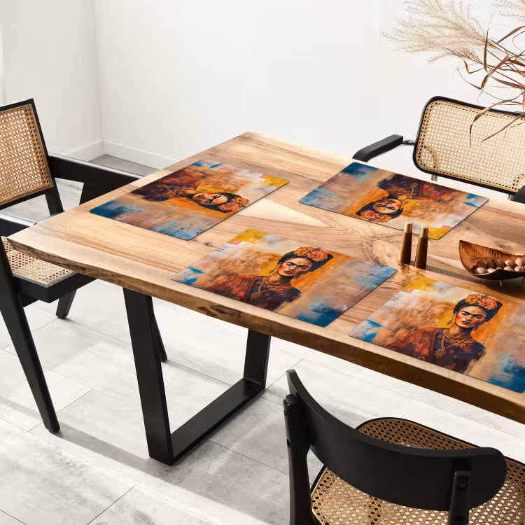 Portret - Sieraden - Schilderachtig Placemat vinyl groot -zzsfeer4_Kitchenyeah-website