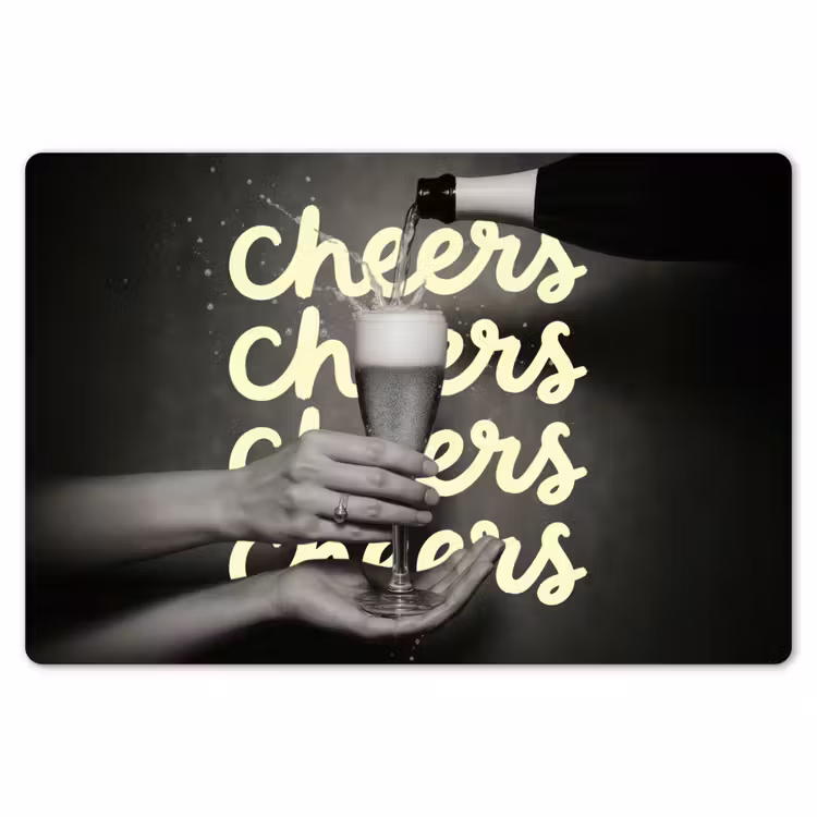 Cheers - Wijn - Zwart - Wit Placemat vinyl groot -zzsfeer1_Kitchenyeah-website