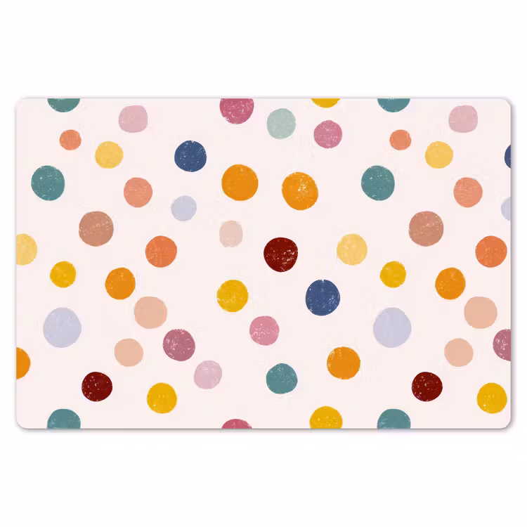 Stippen - Subtiel - Kleurrijk Placemat vinyl groot 368 -zzsfeer1_Kitchenyeah-website