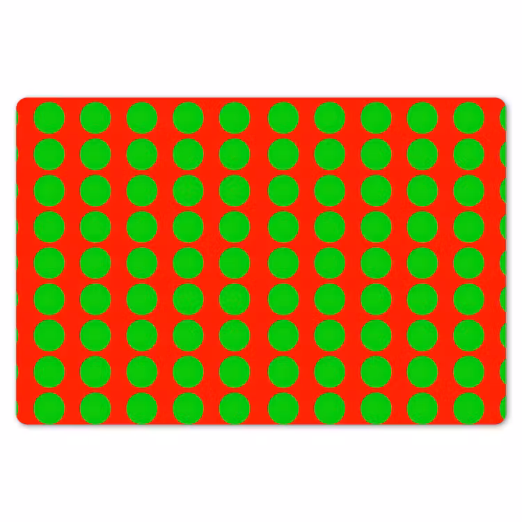 Stippen - Patroon - Groen Placemat vinyl groot 368 -zzsfeer1_Kitchenyeah-website