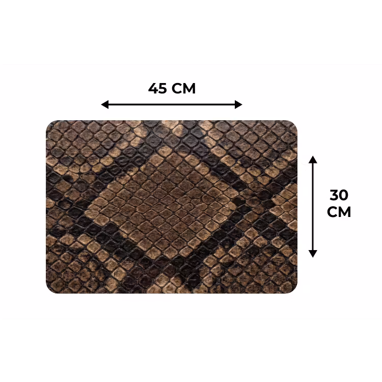 Python - Schubben - Brons Placemat vinyl groot -specs